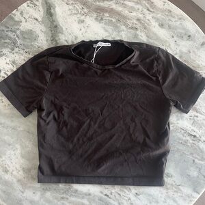 Zara baby tee crop top